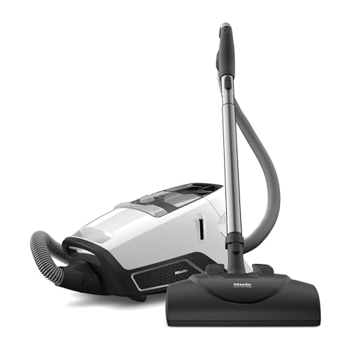 Miele Blizzard CX1 Cat & Dog Bagless Canister Vacuum, Lotus White - Pet Hair, Portable