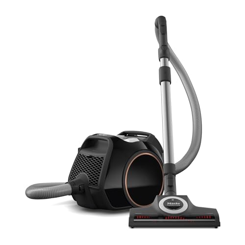 Miele Boost CX1 Cat & Dog - Bagless canister vacuum cleaner, lightweight, compact and corded with Vortex Technology, TurboBrush and HEPA AirClean filter, in Obsidian Black