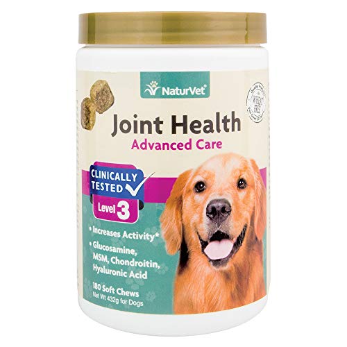 NaturVet Joint Health Level 3 Dog Soft Chew, 15.2 oz., Count of 180, 180 CT