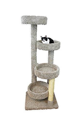 New Cat Condos 190113-Neutral Color Solid Wood Large Cat Playground, Neutral, Large