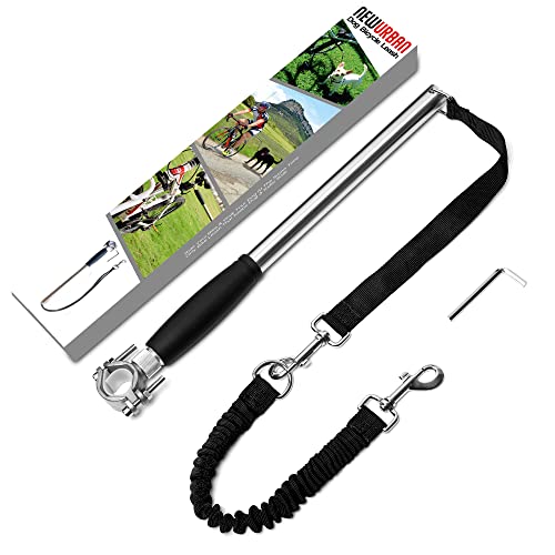 NEWURBAN - Dog Bike Leash - Easy Installation Removal - Hand Free Dog Bicycle - Exerciser Leash - for Exercising - Training Jogging - Cycling and Outdoor - Safe with Pets