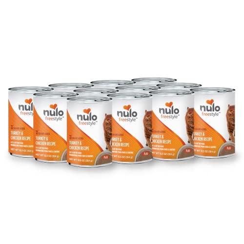 Nulo Freestyle Cat & Kitten Wet Pate Canned Cat Food, Premium All Natural Grain-Free with 5 High Animal-Based Proteins & Vitamins to Support a Healthy Immune System and Lifestyle 12.5 Oz (Pack of 12)