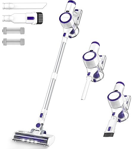 ORFELD Cordless Vacuum Cleaner, 24000Pa Powerful Cordless Vacuum, 6 in 1 Lightweight Stick Vacuum with 40 Min Runtime, Wireless Household Vacuum Cleaner for Pet Hair Carpet Car Hardwood Floor