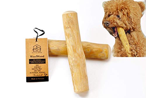 Pet Full House WoofWood Dog chew Sticks, Safe, Natural & Healthy chew Toys, Real Coffee Wood, Long Lasting, Durable chewable Stick, chew bones for small dog, dog loves chew toy puppy Pack of 2 (Small)