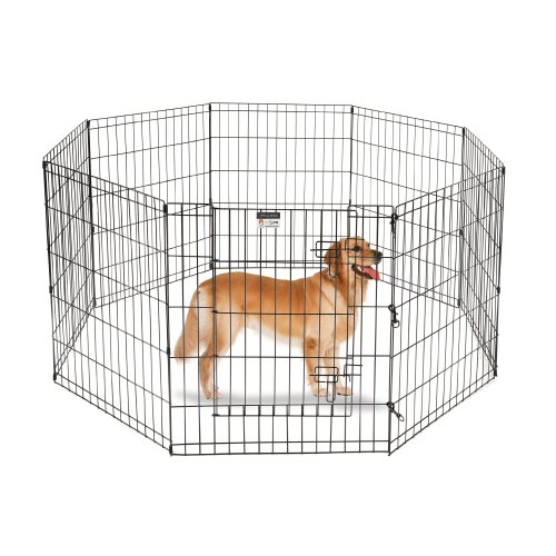 Dog Pen With Crate Attached