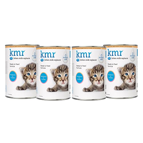 PetAg KMR Kitten Milk Replacer Liquid - Growing Kittens or Adult Cat - 11 fl oz Can (4 Pack)