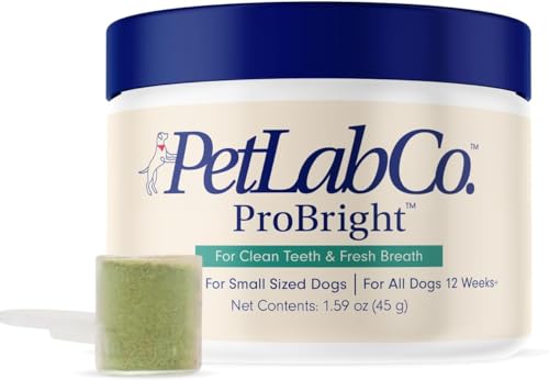 PetLab Co. ProBright Dental Powder for Dogs - Tailored Teeth Cleaning Made Easy – Select from 3 Formulas Tailored for Small, Medium or Large Dogs