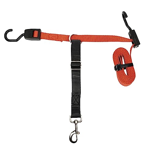 PetSafe Happy Ride Dog Zipline - Back Seat Leash, Great for Travel Red 72 IN