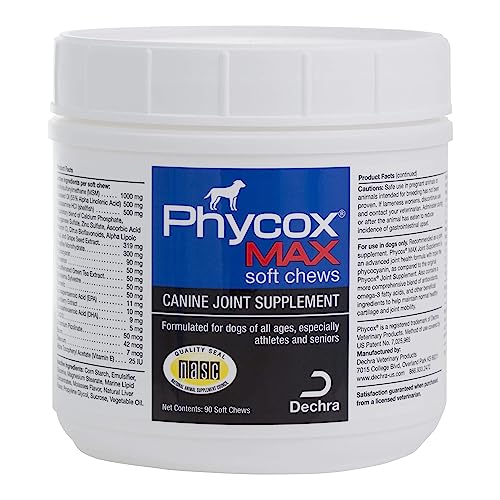 PhyCox MAX Joint Supplement Soft Chews for Dogs, 90 ct