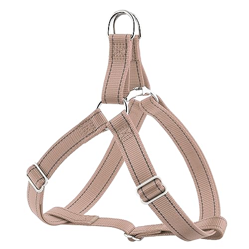 Plutus Pet Step in Dog Harness, Reflective, Adjustable, and Secure with Metal Buckles, Easy Walk Dog Harness for Puppy, Small, Medium and Large Dogs, Beige, XS