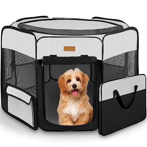 Portable Foldable Pet Playpen for Puppies/Dogs/Cats/Rabbits/Chickens, Large-Capacity Pet Exercise Tent for Indoor and Outdoor Travel Camping