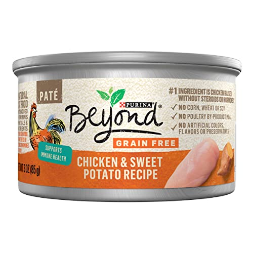 Purina Beyond Chicken and Sweet Potato Recipe Grain Free Wet Cat Food Pate - (12) 3 oz. Cans