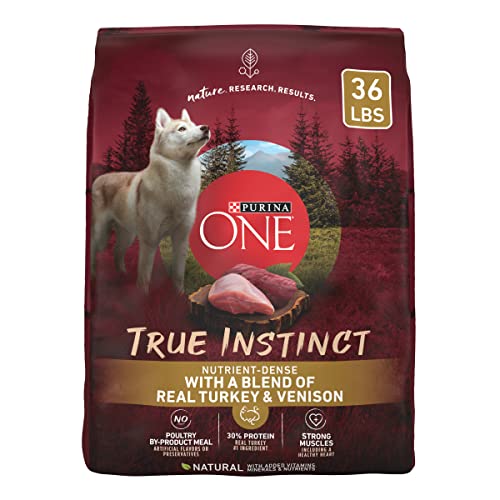 Purina ONE True Instinct With A Blend Of Real Turkey and Venison Dry Dog Food - 36 Lb. Bag