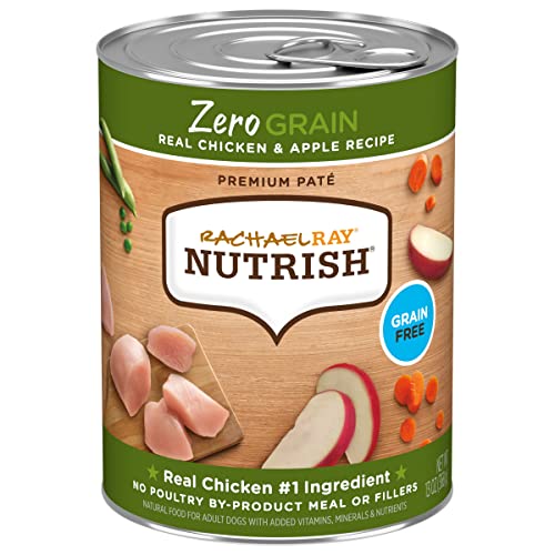 Rachael Ray Nutrish Zero Grain Wet Dog Food, Chicken Recipe, 13 Ounce Can (Pack of 12)