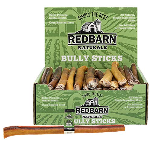 Redbarn 12" Bully Sticks for Dogs (Case of 35)