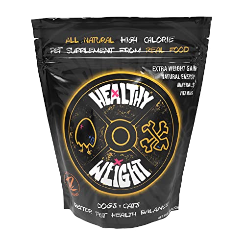 ROGUE PET SCIENCE Healthy Weight - Natural Weight Gainer For Dogs - High Calorie Tasty Dog Food & Cat Food Topper - Supports Weight Gain, Gut Health & Digestion - Helps Provide Natural Energy (1/2 lb)