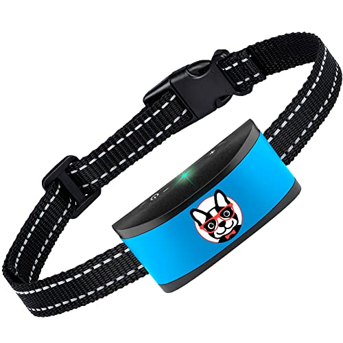 Small Dog Bark Collar Rechargeable - Anti Barking Collar for Small Dogs - Smallest Most Humane Stop Barking Collar - Dog Training No Shock Bark Collar Waterproof - Safe Pet Bark Control Device