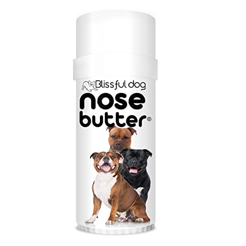 The Blissful Dog Staffordshire Pitbull Terrier Unscented Nose Butter - Dog Nose Butter, 2 Ounce