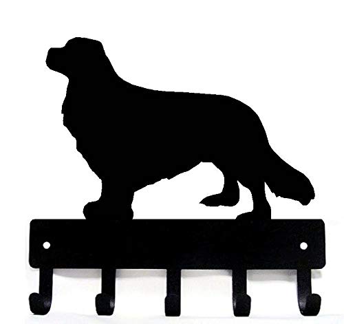 The Metal Peddler Cavalier King Charles Spaniel Dog - Key Holder Hanger - Small 6 inch Wide - Made in USA; Home Organization; Foyer, Hallway, Office