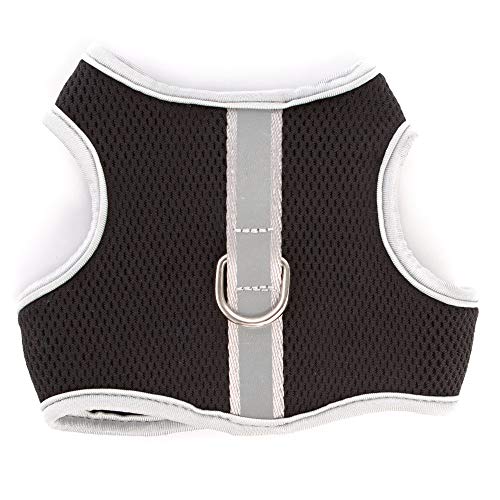 Top Paw Reflective Black Vest Dog Harness~XX-Small~