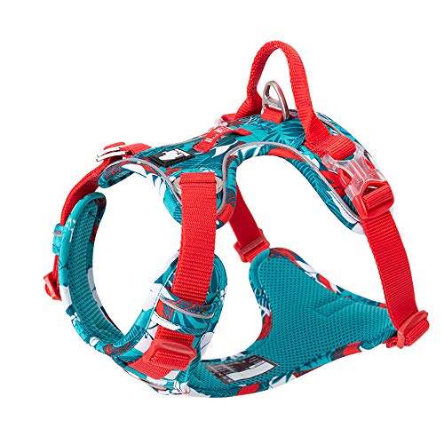 TRUE LOVE Dog Harness No Pull Nylon Reflective Soft Camouflage Pet Harness for Small Big Dogs Running Training TLH5653