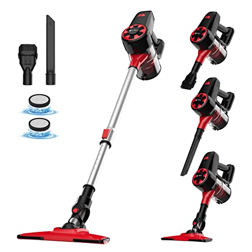 UMLo Cordless Vacuum Cleaner, 6-in-1 Lightweight Stick Vacuum with 2200 mAh Battery, Powerful Rechargeable Vacuum Cleaner, 40 Mins Max Runtime, Perfect for Hardwood Floor Carpet Pet Hair Home-N3