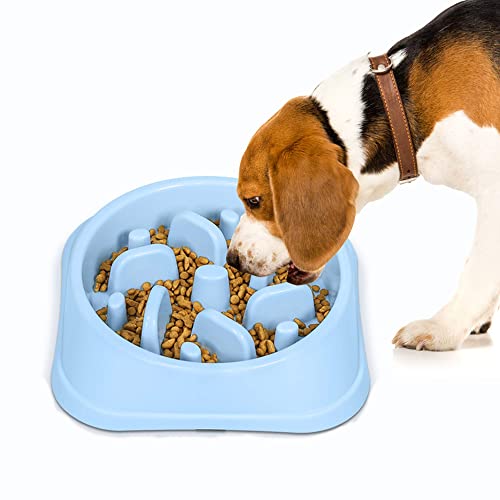 UPSKY Slow Feeder Dog Bowls, Non Slip Puzzle Bowl Interactive Bloat Stop Dog Bowl Anti-Choking Dog Bowl for Small Large Medium Dogs