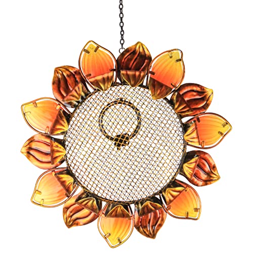 Wild Bird Feeder - Metal Bird Feeders, Sunflower Hanging Bird Feeder, Bird Seeds for Outside Wild Birds Patio & Garden Outdoor Decoration