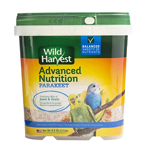 Wild Harvest WH-83540 Wild Harvest Advanced Nutrition Diet for Nutrition Diet for Parakeets, 4.5-Pound