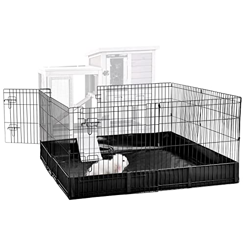 Aivituvin Pet Playpen, Small Animal Cage, Exercise Pen and Enclosure with Waterproof Bottom