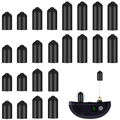 Aphrordity 24 Pcs Dog Shock Collar Rubber Tips, Dog Prong Collar Silicone Cover Accessories, Training Rubber Tips Column, Silicone Sleeves for Dog Bark Collar (13 mm/16 mm/20 mm)