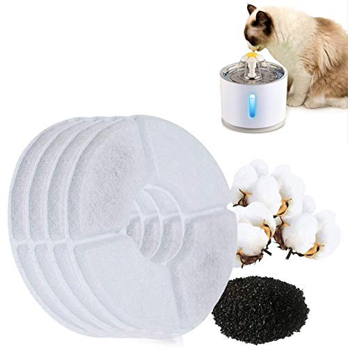 Beacon Pet 4PCS Replacement Fountain Filters Water Fountain Automatic Pet Fountain Filters for Cats, Dogs, Multiple Pets