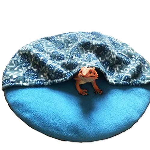 Bearded Dragon Bed 15 Inch Lizard Sleeping Bag Large Size Reptile Hide Habitat Bearded Dragon Accessories for Leopard Gecko Bearded Dragon Hamster Small Animals