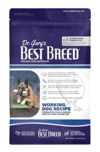 Best Breed Working Dog Diet Made in USA [Natural High Calorie Dry Dog Food] - 4lbs