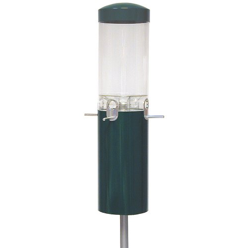 Bird's Choice NP431 Classic Wild Bird Pole Mount Included Weather and Squirrel Proof Backyard Birdseed Feeder, Green