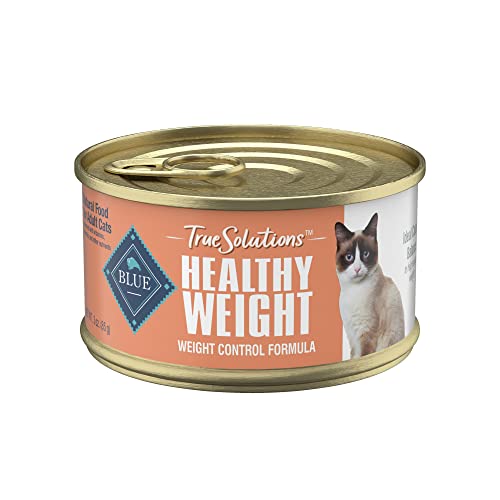 Blue Buffalo True Solutions Healthy Weight Natural Weight Control Adult Wet Cat Food, Chicken 3 Oz cans (Pack of 24)