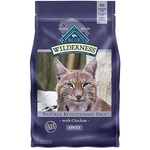 Blue Buffalo Wilderness High Protein, Natural Adult Dry Cat Food, Chicken 4-lb