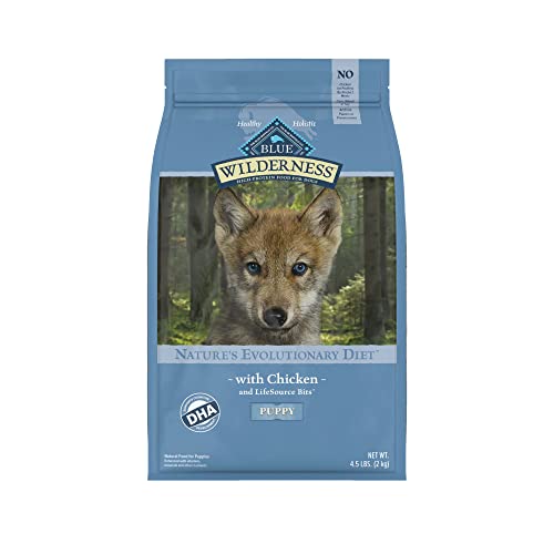 Blue Buffalo Wilderness High Protein, Natural Puppy Dry Dog Food, Chicken 4.5-lb