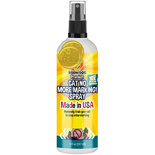 Bodhi Dog Cat No More Marking! Spray | Deters Cats from Urine Marking Indoors & Outdoors | Removes Urine Marking Odors | Safe for Indoor & Outdoor Use | Made in USA 8oz