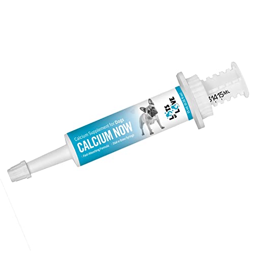 Calcium Now - Oral Calcium for Whelping Dogs - (15 ml Paste, Vanilla) - Calcium Supplement for Dog - Breeders Friendly Calcium for Dogs - Lots of Love Pet Products