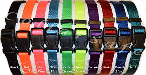 CollarSafe Nylon Replacement Collar w/Heavy Duty Buckle - NO Holes - FIT Petsafe Stay & Play PIF00-12918 -12917-13672 SportDog FieldTrainer YardTrainer - Garmin - Dogtra - Please Read/View Photos