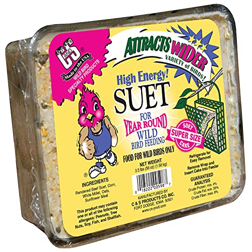 C&S Wild Bird High Energy Suet Treat 56 Ounces, 6 Pack