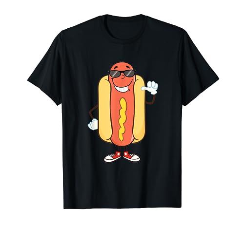 Dancing Hotdog Shirt- Funny Food T Shirt