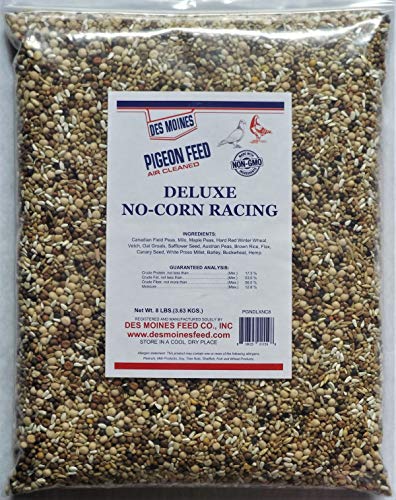 Deluxe No Corn Racer Pigeon Mix (17.5%) 8 lbs