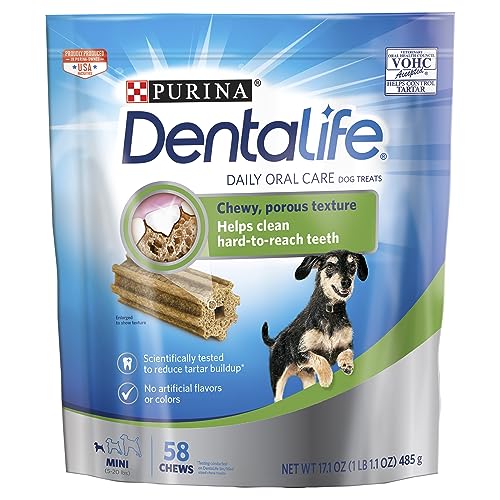 Dentalife DentaLife Made in USA Facilities Toy Breed Dog Dental Chews, Daily Mini - 58 ct. Pouch