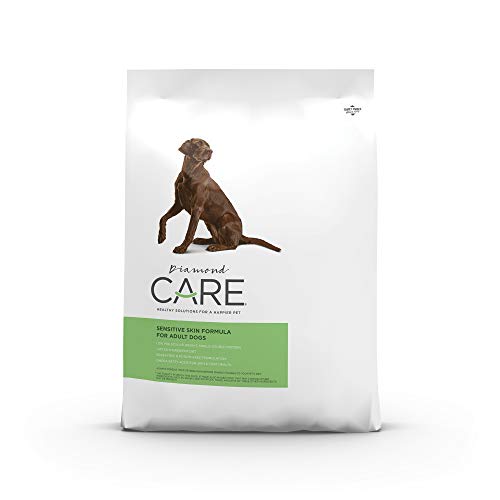 DIAMOND CARE Grain-Free Formulation Adult Dry Dog Food for Sensitive Skin Specially, Itchy Skin or Allergies Made with Hydrolyzed Protein from Salmon 25lb