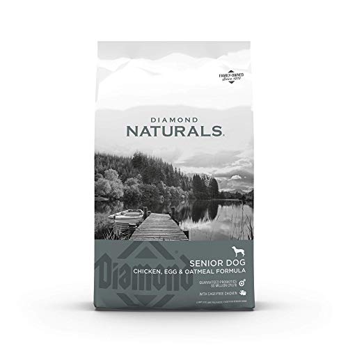 Diamond Naturals Senior Real Meat Recipe Natural Dry Dog Food With Real Cage Free Chicken, 18Lb