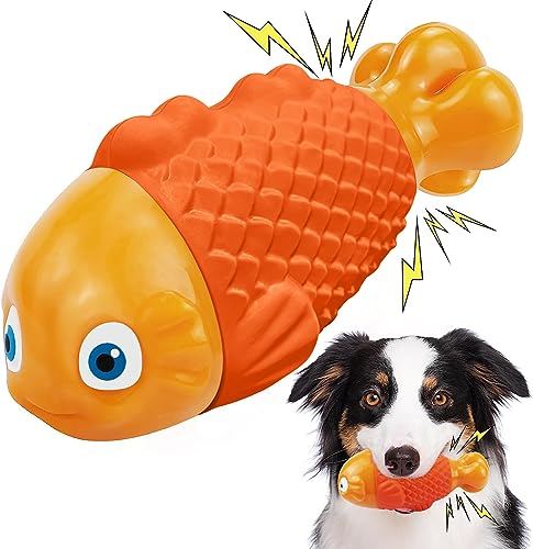 Dog Chew Toys for Aggressive Chewers, Tough Dog Toys for Aggressive Chewers Large Breed, Indestructible Dog Toys for Large Dogs Aggressive Chewers, Durable Squeaky Dog Toys, Super Chewer, Heavy Duty