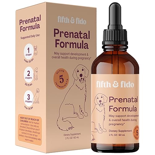 Dog Prenatal Vitamins Pregnant Kit - Prenatal Vitamins for Dogs - Pregnant Dog Supplies - Prenatal Dog Vitamins - Prenatal Kit for Pregnant Dogs - Folic Acid for Dogs - Prenatal for Dogs