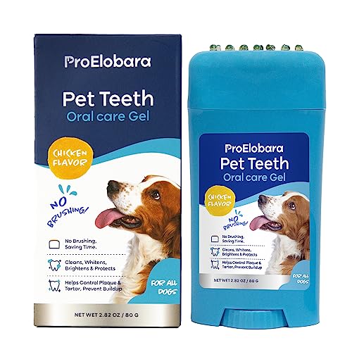 Dog Toothpaste, Dog Breath Freshener, Dog Teeth Cleaning, Dog Breath, Dog Toothpaste Tartar Remover, Dog Plaque Remover, Dog Dental Care, Dog Tartar Remover for Teeth, No Brushing, 2.82 OZ